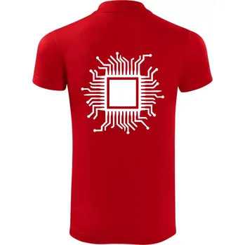 Pánská košile Procesor - Polokošile Victory sportovní (dresovina) - S ( Červená )