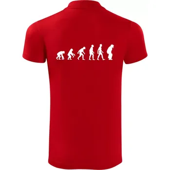 Pánská košile Evoluce baseball chytač - Polokošile Victory sportovní (dresovina) - XL ( Červená )