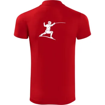 Pánská košile Šermíř postava - Polokošile Victory sportovní (dresovina) - 2XL ( Červená )