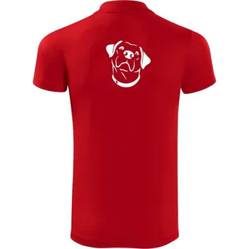 Pánská košile Labrador obrys - Polokošile Victory sportovní (dresovina) - S ( Červená )