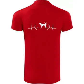 Pánská košile Český strakatý pes EKG - Polokošile Victory sportovní (dresovina) - L ( Červená )