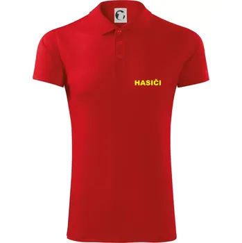 Pánská košile Hasiči název samostatný - Polokošile Victory sportovní (dresovina) - S ( Červená )