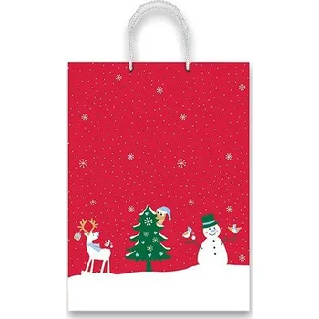 Vánoční dárková taška Fantasia Snow 20,5 × 26 × 11,5 cm