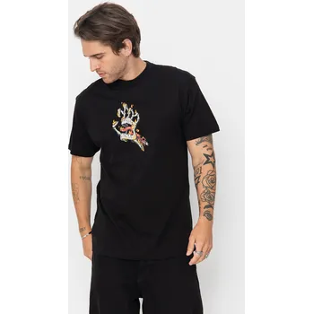 Pánské tričko Santa Cruz Burnt Bone Hand (black) XL, černá