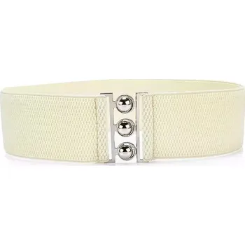 Opasek Dámský pásek na šaty s přezkou Freya Bílý Silver