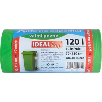 Pytle na odpadky Pytle 120l/10ks VELMI PEVNÉ