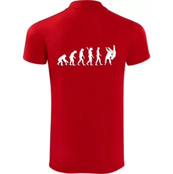 Pánská košile Judo Evoluce boj - Polokošile Victory sportovní (dresovina) - 2XL ( Červená )