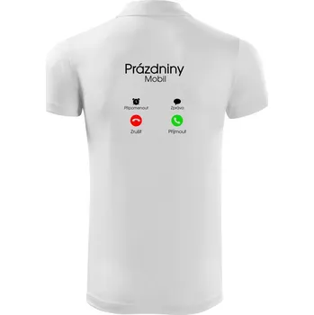 Pánská košile Prázdniny volají - Polokošile Victory sportovní (dresovina) - S ( Bílá )