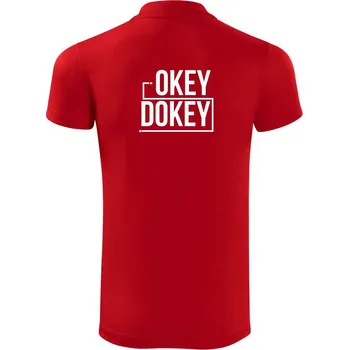 Pánská košile Okey Dokey - Polokošile Victory sportovní (dresovina) - 3XL ( Červená )