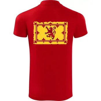 Pánská košile Královský prapor Skotska - Polokošile Victory sportovní (dresovina) - 2XL ( Červená )