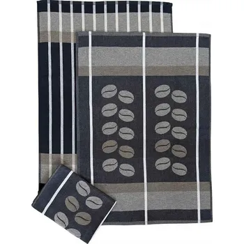 Utěrka Sada extra savých bavlněných utěrek 3 ks - káva