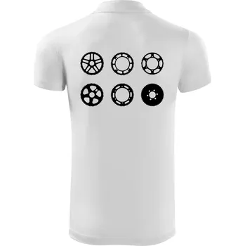 Pánská košile Cyklo Převodníky - Polokošile Victory sportovní (dresovina) - 3XL ( Bílá )