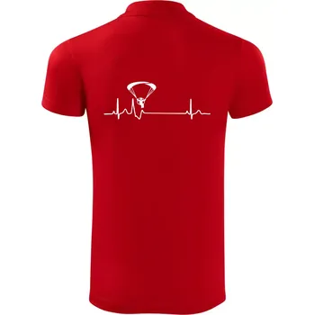 Pánská košile EKG paramotor - Polokošile Victory sportovní (dresovina) - L ( Červená )