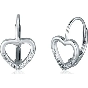 Náušnice Náušnice JVD SVLE2199XJ6BI00 stříbrné