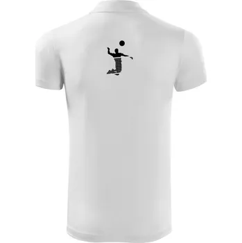 Pánská košile Volejbalista síť - Polokošile Victory sportovní (dresovina) - XL ( Bílá )