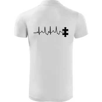 Pánská košile EKG puzzle rozpojené - Polokošile Victory sportovní (dresovina) - 2XL ( Bílá )