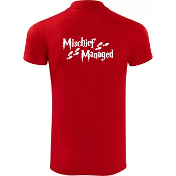 Pánská košile Harry - Mischief Managed - Polokošile Victory sportovní (dresovina) - XL ( Červená )