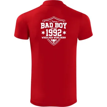 Pánská košile Bad boy since 1992 - Polokošile Victory sportovní (dresovina) - 2XL ( Červená )