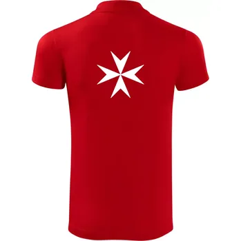 Pánská košile Malta - námořní vlajka - Polokošile Victory sportovní (dresovina) - S ( Červená )