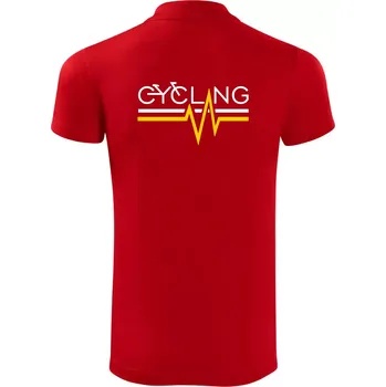 Pánská košile Cycling ekg - Polokošile Victory sportovní (dresovina) - 3XL ( Červená )
