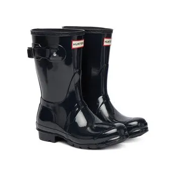 Pánské holínky Holínky Hunter Org Short Gloss WFS1000RGL Tmavomodrá 36