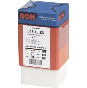 Spona do sešívačky Spona 343/18 ZN M, 4200 kusů v balení