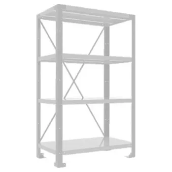 Dílenský regál 4 Shelves module LV8 EQSC1207.O (H2000mm x 1200mm x 700mm) oranžová