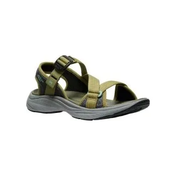 Dámské sandále KEEN LEIKI OT SANDAL W martini olive/granite green US 8,5 / EU 39,0 / UK 6 / 25,5 cm; Zelená obuv + DÁREK DLE VÝBĚRU!