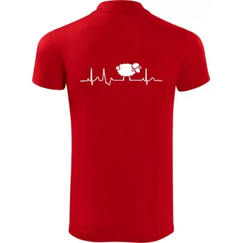 Pánská košile EKG černá ovečka - Polokošile Victory sportovní (dresovina) - 2XL ( Červená )
