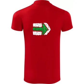 Pánská košile Párová turistická značka zelená - Polokošile Victory sportovní (dresovina) - S ( Červená )