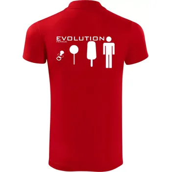 Pánská košile Evoluce ženy - Polokošile Victory sportovní (dresovina) - 3XL ( Červená )