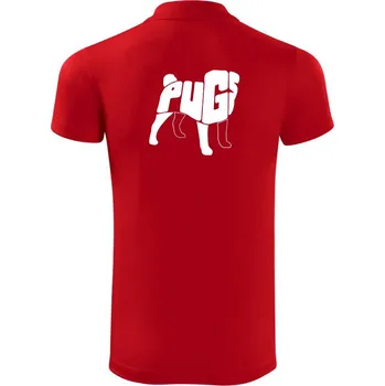 Pánská košile Mops - nazev v těle - Polokošile Victory sportovní (dresovina) - 3XL ( Červená )