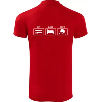 Pánská košile Eat sleep Drift - Polokošile Victory sportovní (dresovina) - XL ( Červená )
