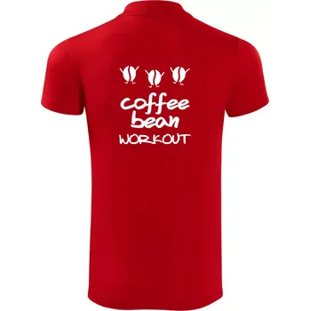 Pánská košile Coffee bean workout - Polokošile Victory sportovní (dresovina) - 3XL ( Červená )