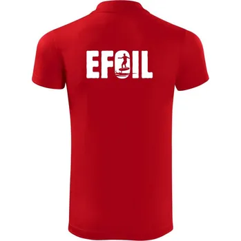 Pánská košile Efoil nápis - Polokošile Victory sportovní (dresovina) - M ( Červená )