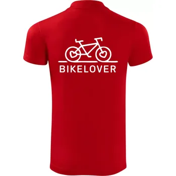 Pánská košile Bike lover - Polokošile Victory sportovní (dresovina) - M ( Červená )
