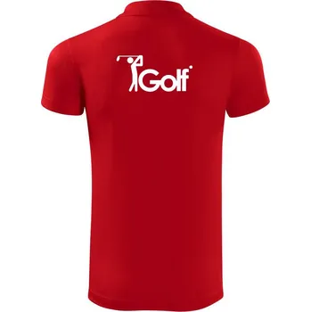 Pánská košile Golfista - Polokošile Victory sportovní (dresovina) - M ( Červená )