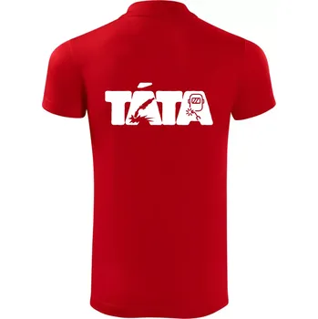 Pánská košile Táta nápis - svářeč - Polokošile Victory sportovní (dresovina) - 2XL ( Červená )