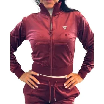 Dámská mikina Dámská mikina Guess V3BQ22 Couture vínová S