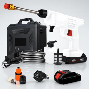 Vysokotlaký čistič AKU Vysokotlaký čistič (vapka) + 2 baterie 21V + kufřík + příslušenství, bílá 33813