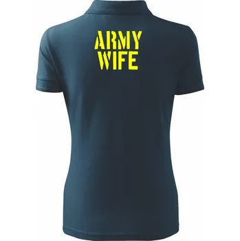 Army Wife - Polokošile dámská Pique Polo - XL ( Námořní modrá (téměř černá) )