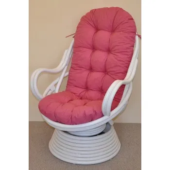 Podsedák Polstr na křeslo Swivel malinový melír