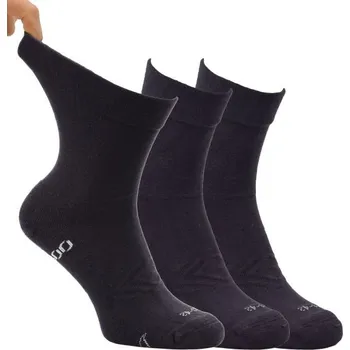 Pánské ponožky Zkrácené bambusové ponožky s froté chodidlem Zdravé ponožky 39-42 antracit