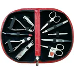 KELLERMANN dámská sada na manikúru 5224 P N vzor pštrosí kůže, červená