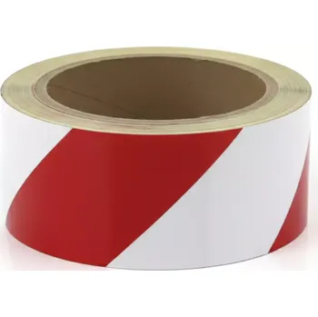 Výstražná páska Bílo-červená pravá reflexní výstražná páska - délka 15 m, šířka 5 cm