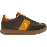 Pánské tenisky U.S. POLO ASSN. CAMPY 43 Khaki, Hnědá, Oranžová