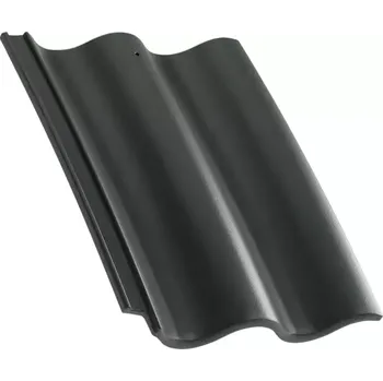 Střešní krytina Betonpres Duna Exclusiv taška základní břidlicově černá