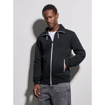 Pánská mikina Mikina na zip se stojáčkem - M - House - černá - 903GB-99X