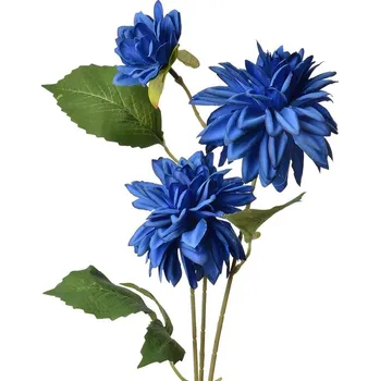 umělá květina Tmavě modrá umělá dekorace květina jiřina - 17*10*70 cm