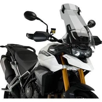 Motodíl Plexi štít PUIG TOURING WITH VISOR 20376H kouřová Triumph Tigert 900 2020-2025
